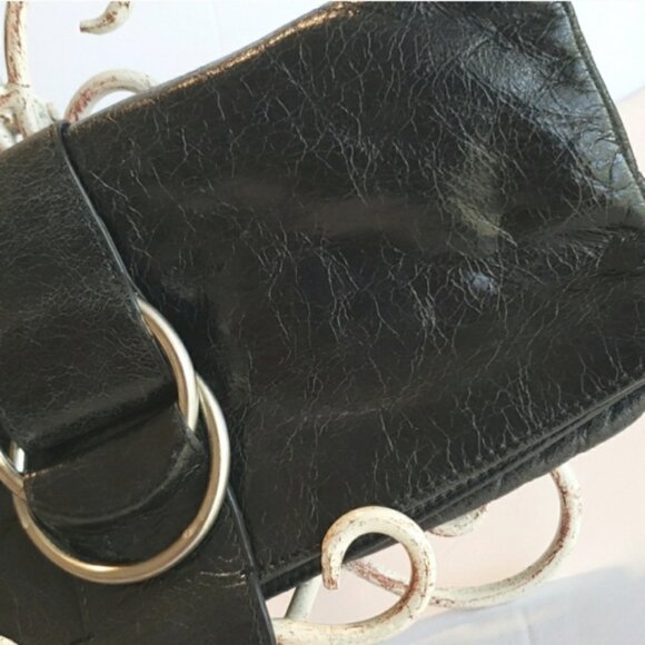 HOBO  Madeline Fold Over Distressed Leather Clutch - Picture 13 of 14